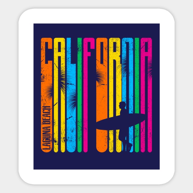 California Sticker by FunnyHedgehog